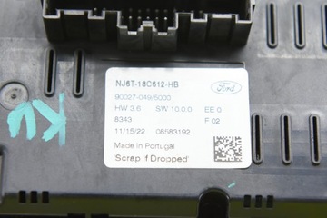 FORD KUGA III MK3 ST-LINE PANEL KLIMATIZACE
