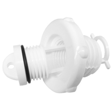 KOREK SPUSTOWY BIAŁY OKRĄGŁY PLASTIMO 71018