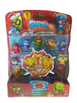 Super Zings Zestaw BLISTER 10 PACK , rare gold