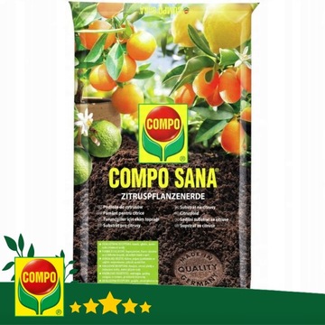 Ziemia do Cytrusów Pomarańczy Limonki Podłoże 10L COMPO z Nawozem + GRATIS