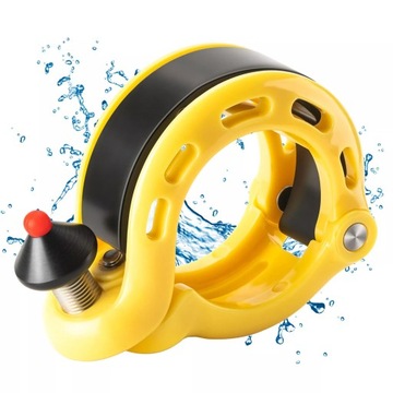 Dzwonek rowerowy 100dB do kier. 22,2/25,4/31,8mm mini ROCKBROS LD-Q1 żółty