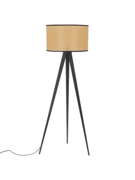 Lampa podłogowa Westwing Vienna E27 60 W czarny, wielokolorowy