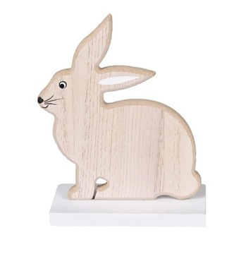 ДЕРЕВЯННЫЙ ОРНАМЕНТ ЗАЙЧИК 9,5х5х13 см