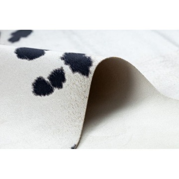 Ковер Искусственная Кожа Корова черно-белый 100х150 см