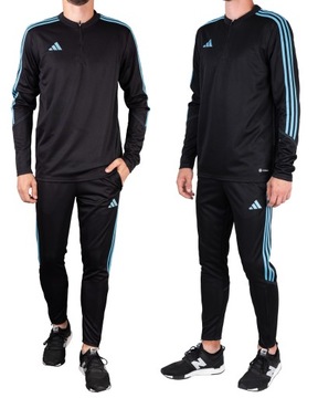 ADIDAS dres męski sportowy komplet spodnie bluza dresy piłkarskie XXL