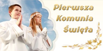 KOMUNIA ŚWIĘTA 100x200 1x2 baner plandeka