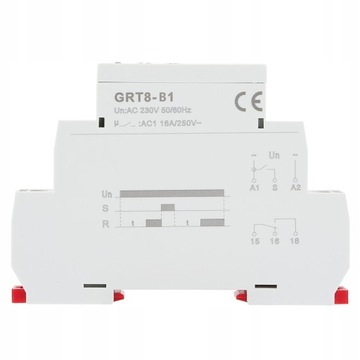 GRT8-B1 Реле таймера задержки выключения, 220 В переменного тока, DIN-рейка