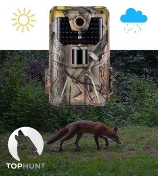 ИК-камера для леса 940 нм TOPHUNT Охотничья камера-ловушка 2.7K Польское меню 36Mpx