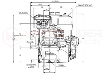 ДВИГАТЕЛЬ ВНУТРЕННЕГО СГОРАНИЯ HONDA GX200 UT2QX4OH