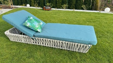 Ekskluzywne Łóżko Ogrodowe CORDA Leżanka Tarasowa Leżak Na Balkon 203x76 cm