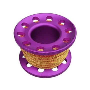 Алюминиевая шпуля для дайвинга с надетой шпулей