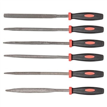 Pilniki do metalu iglaki 100mm zestaw 6szt Top