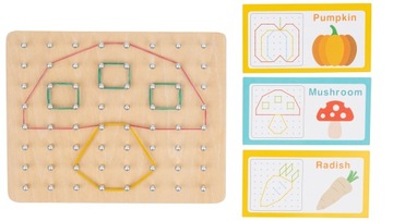Развивающая головоломка Монтессори с резинками для игрушек