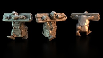 Halfling Flagellant (Penitent) - Minifaktura - Druk 3D