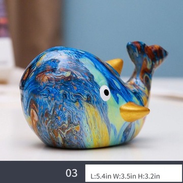 Художественное стекло для дома, копилка сладкий кит, подарок с