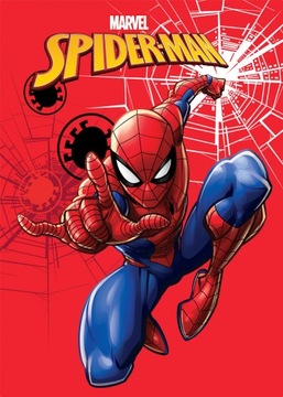 Spiderman SPIDER-MAN narzuta koc polarowy miękki kocyk 100x140