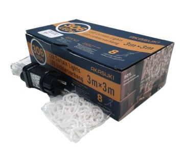 Светодиодная световая завеса 3х3м, украшение гирляндой