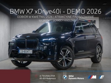 BMW X7 SUV Facelifting 3.0 40i 381KM 2025 BMW X7 xDrive40i 381 KM mHEV - Pakiet M Pro - Hak Holowniczy - CraftedClar