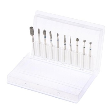 10x Wiertła do paznokci Cuticle Clean Rotary