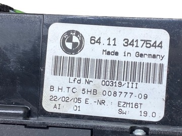 BMW X3 E83 2006 PANEL KLIMATIZACE