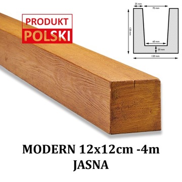 BELKI RUSTYKALNE BELKA MODERN Imitacja 12x12 4 m