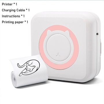 Mini Printer Portable Pocket Printer, Inkless Photo Printer For Wireless