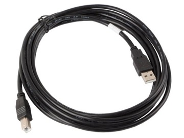 KABEL USB-A(M)->USB-B(M) 2.0 3M CZARNY LANBERG