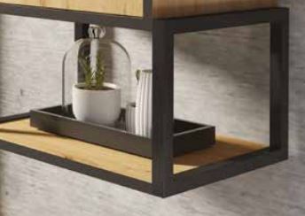 LOFT Современный металлический шкаф под телевизор