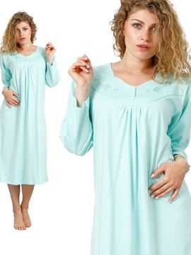 Комфортная женская ночная рубашка Leveza ZYTA зеленая XXL