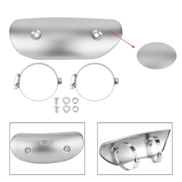 ТЕПЛОЗАЩИТА ВЫХЛОПНОЙ ТРУБЫ, НЕРЖАВЕЮЩАЯ СТАЛЬ, УНИВЕРСАЛЬНАЯ ДЛЯ МОТОЦИКЛОВ