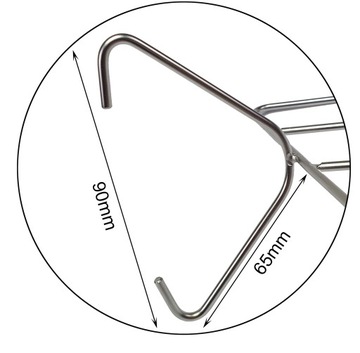 H-323-D Крепкий профессиональный крючок для копчения рыбы, 3 шт.