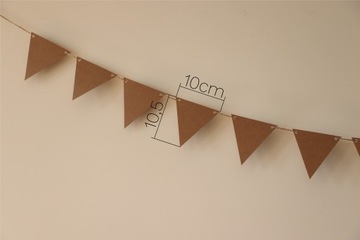 Гирлянда из бумаги миди бежевого цвета, бежевого цвета