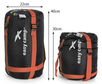 ЛЕГКИЙ ТЕПЛЫЙ СПАЛЬНЫЙ МЕШОК EASY CAMP ORBIT 400 до -28 градусов