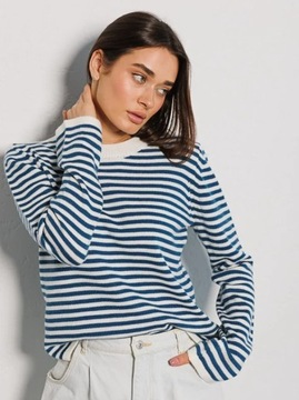 2023 New Warm Striped Sweater Women Oversize Pullo