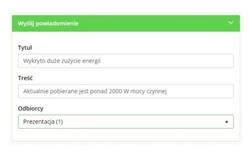 WiFi-монитор энергии MEW-01 3F ZAMEL уведомления