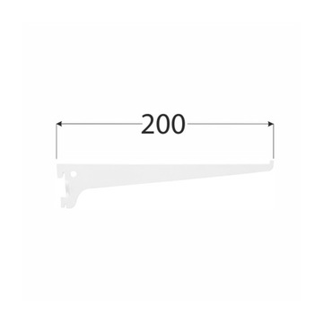 Одинарный кронштейн WSS 200 для стеллажной системы WHITE