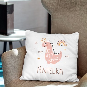 PODUSZKA DLA DZIECI POSZEWKA DO PRZEDSZKOLA ŻŁOBKA JASIEK 40x40 Z IMIENIEM