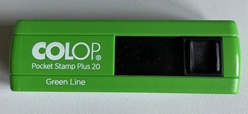 Карманный карманный штамп плюс 20 бордовый