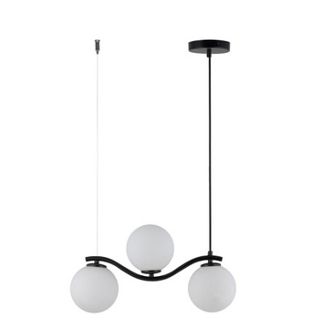 SIGMA Nowoczesna lampa LED Vena 3 zwis fala biały LED