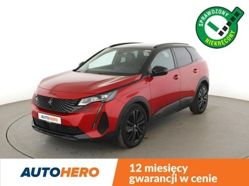 Peugeot 3008 II Crossover Facelifting  1.2 PureTech 130KM 2021 Peugeot 3008 automat full LED skóra el. fotele z