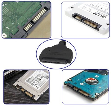 КАБЕЛЬ-АДАПТЕР USB 3.0 USB-C — SATA 3 22-контактный диск