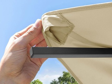 Садовый павильон 3х3 м Сансет Классик шампанское