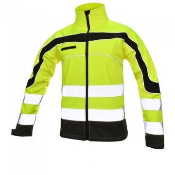 Kurtka softshell Softflex odblask żółta 2XL