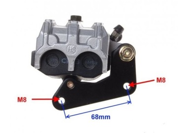 ПЕРЕДНИЙ ТОРМОЗНОЙ СУППОРТ СКУТЕР 2T 4T ZIPP JUNAK