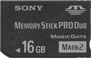 KARTA SONY Mark 2 MEMORY STICK Pro DUO 16 gb OKAZJA