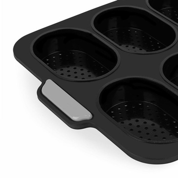 Силиконовая форма для выпечки булочек на 8 булочек.