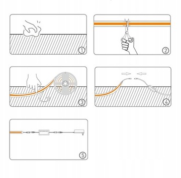 Неоновая светодиодная лента COB 12В 1м 320 диодов 3000К ТЕПЛЫЙ БЕЛЫЙ ОДНОРОДНЫЙ 8ММ