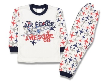 PIŻAMA piżamka KOMPLET air force SAMOLOT - ROZ. 86