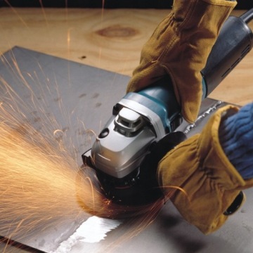 Úhlová Bruska 125 MM 1400 W Antivibrační Regulace Otáček Sjs Makita