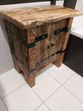 Blat dębowy lite drewno 60x 40 na szafkę pod umywalkę nakastlik